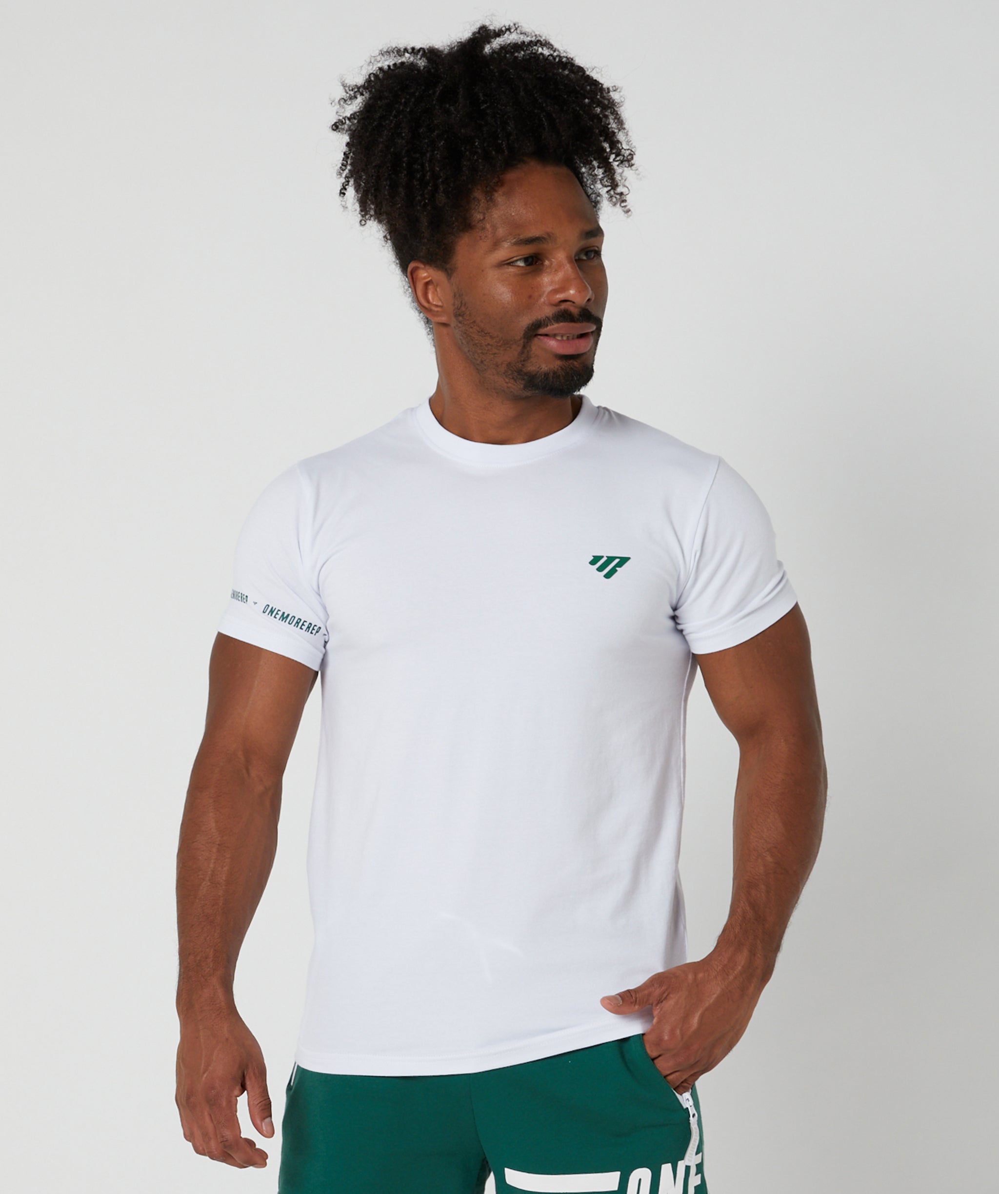 Flex Tee Off White/Forest