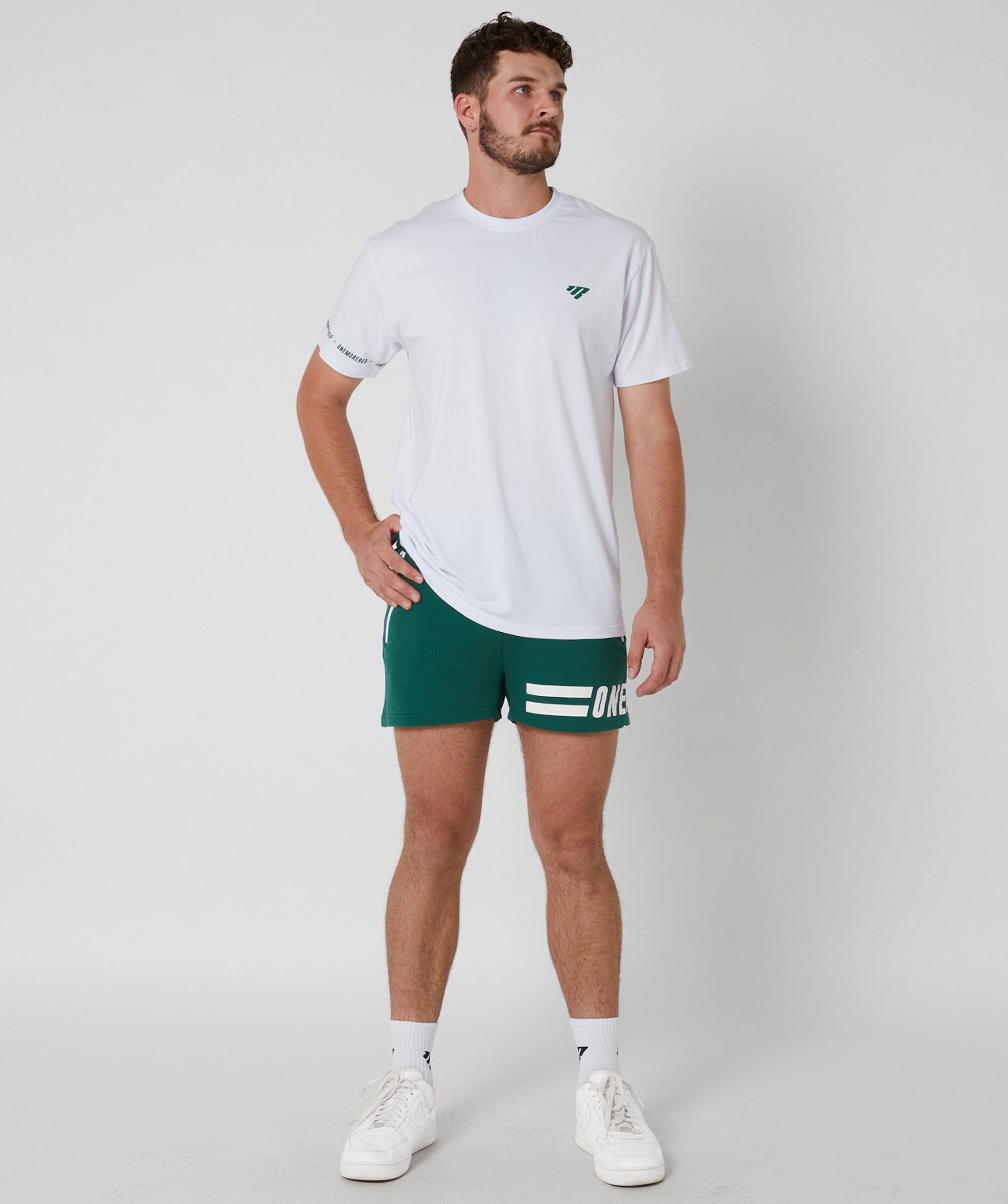 Flex Tee Off White/Forest