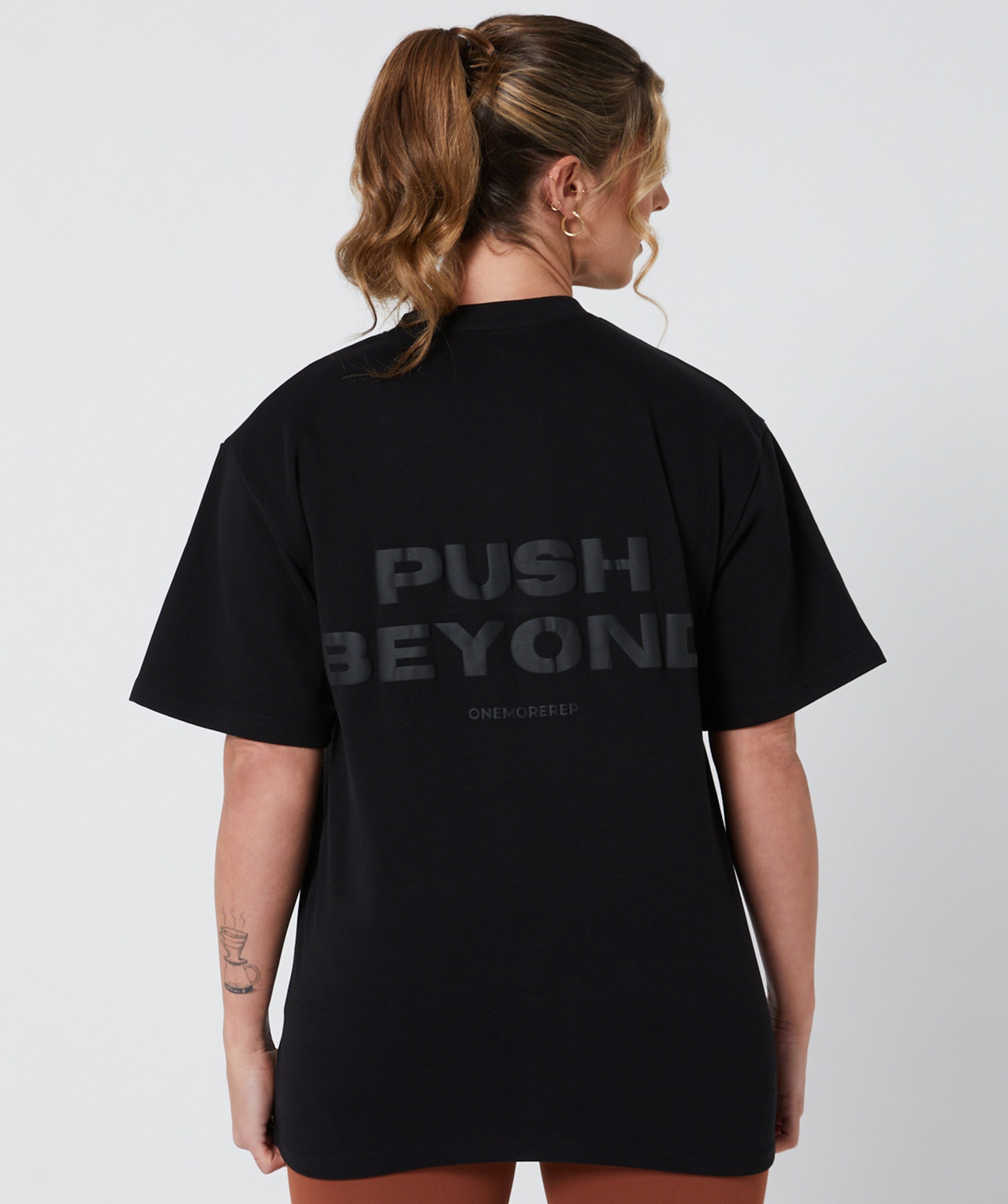 Heavyweight Push Beyond Tee Black