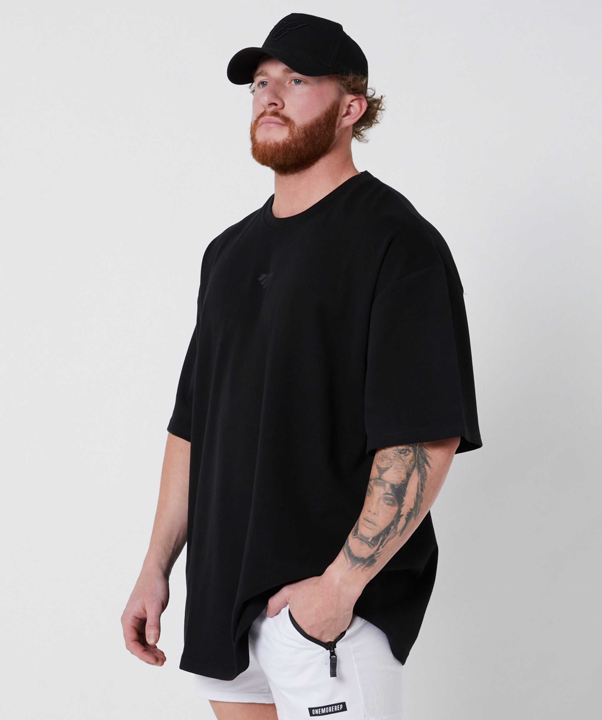 Heavyweight Push Beyond Tee Black