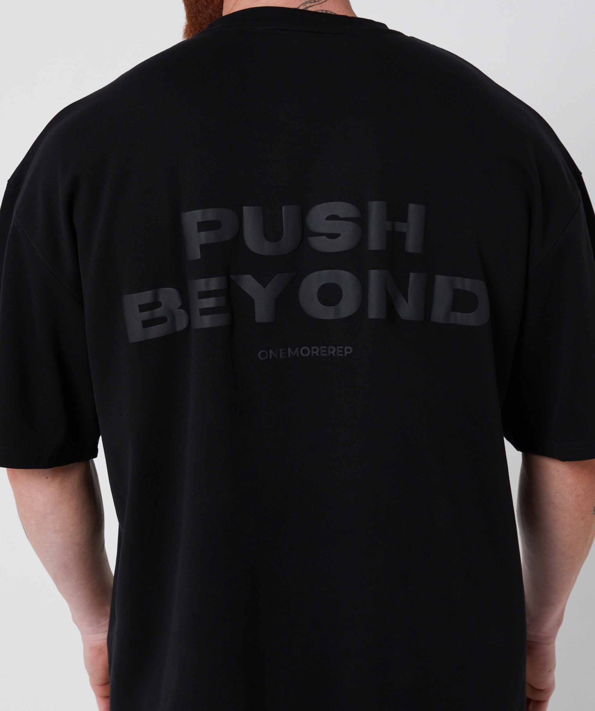 Heavyweight Push Beyond Tee Black