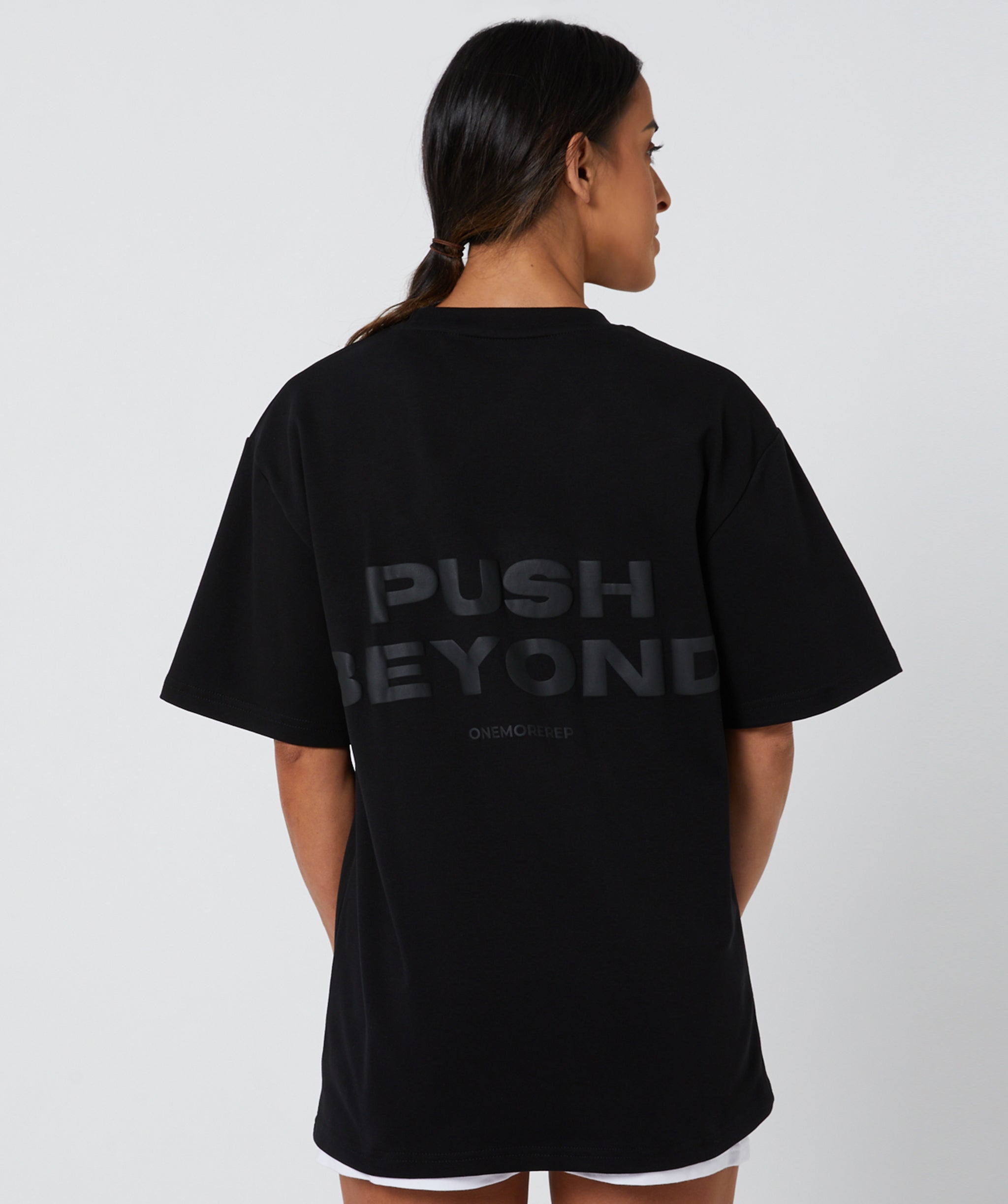 Heavyweight Push Beyond Tee Black