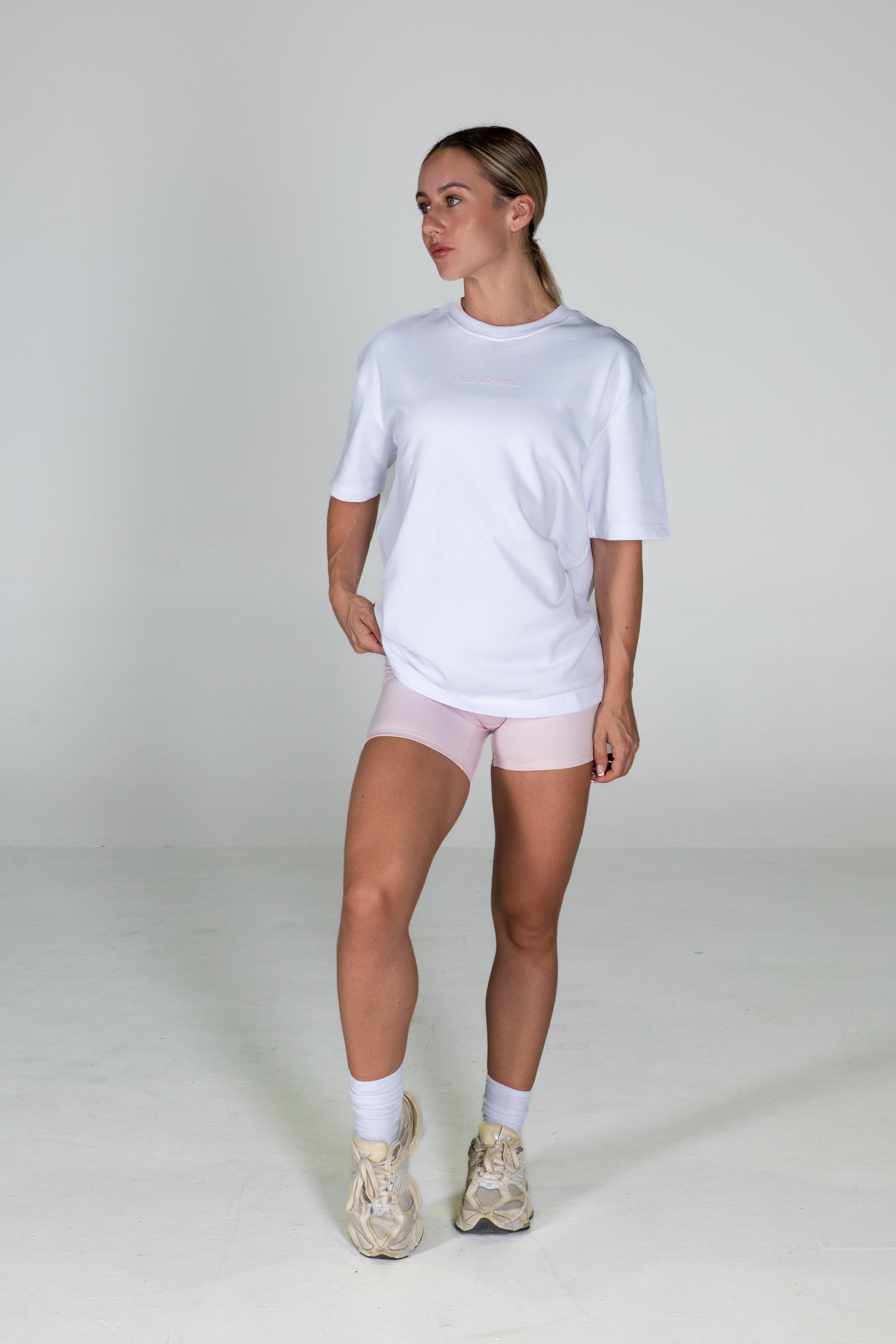 OneMoreRep Sports Club Oversized Tee Pink Lemonade