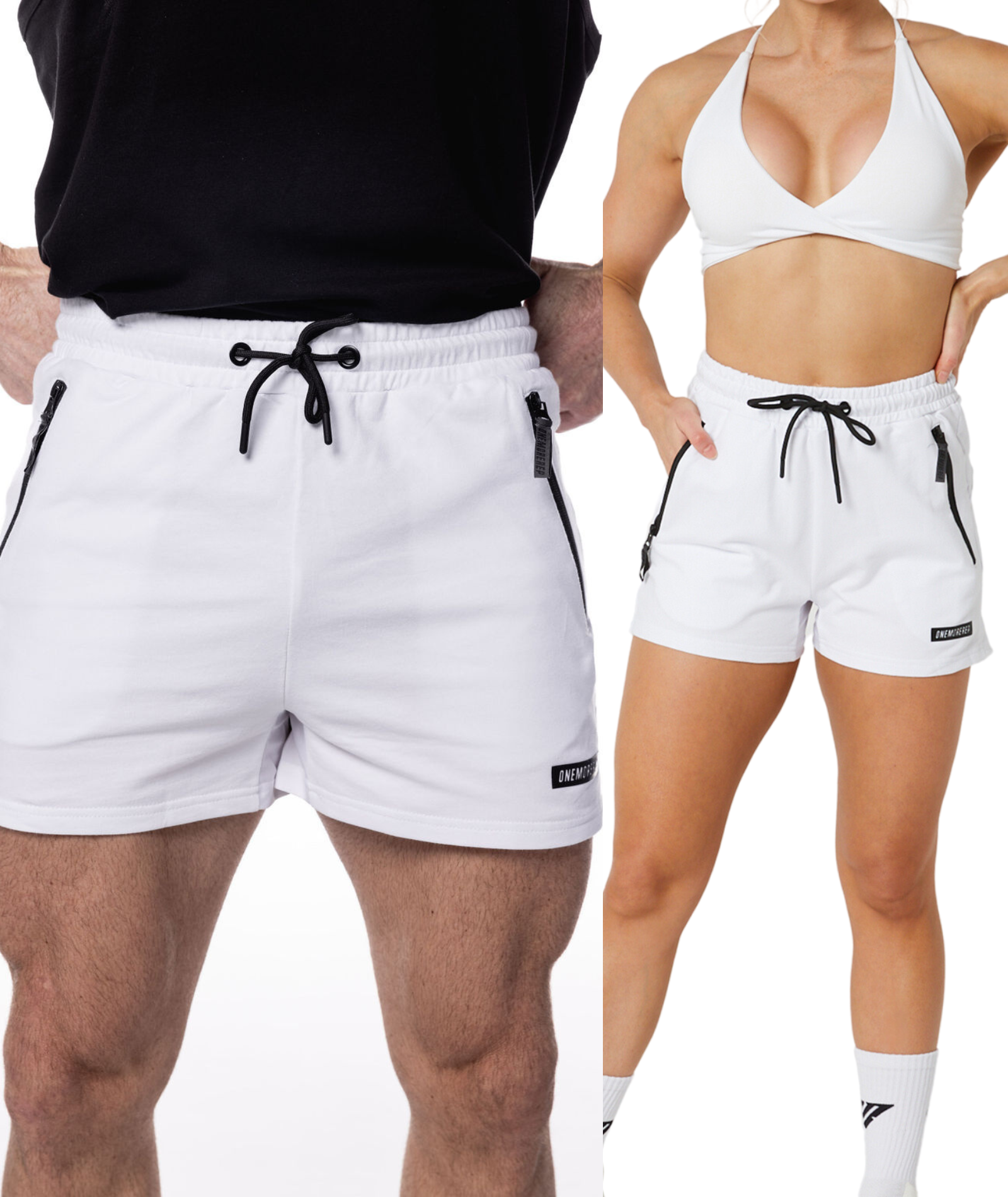 Apex Muscle Shorts White