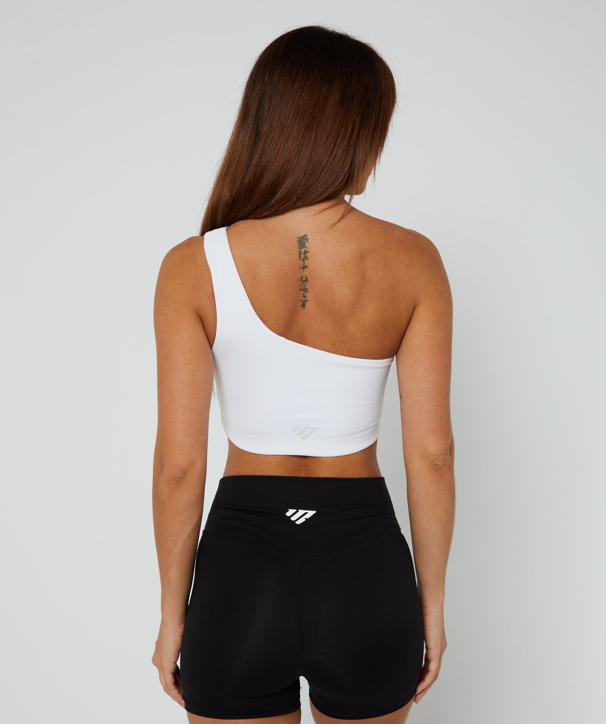 Elite One Strap Sports Bra White