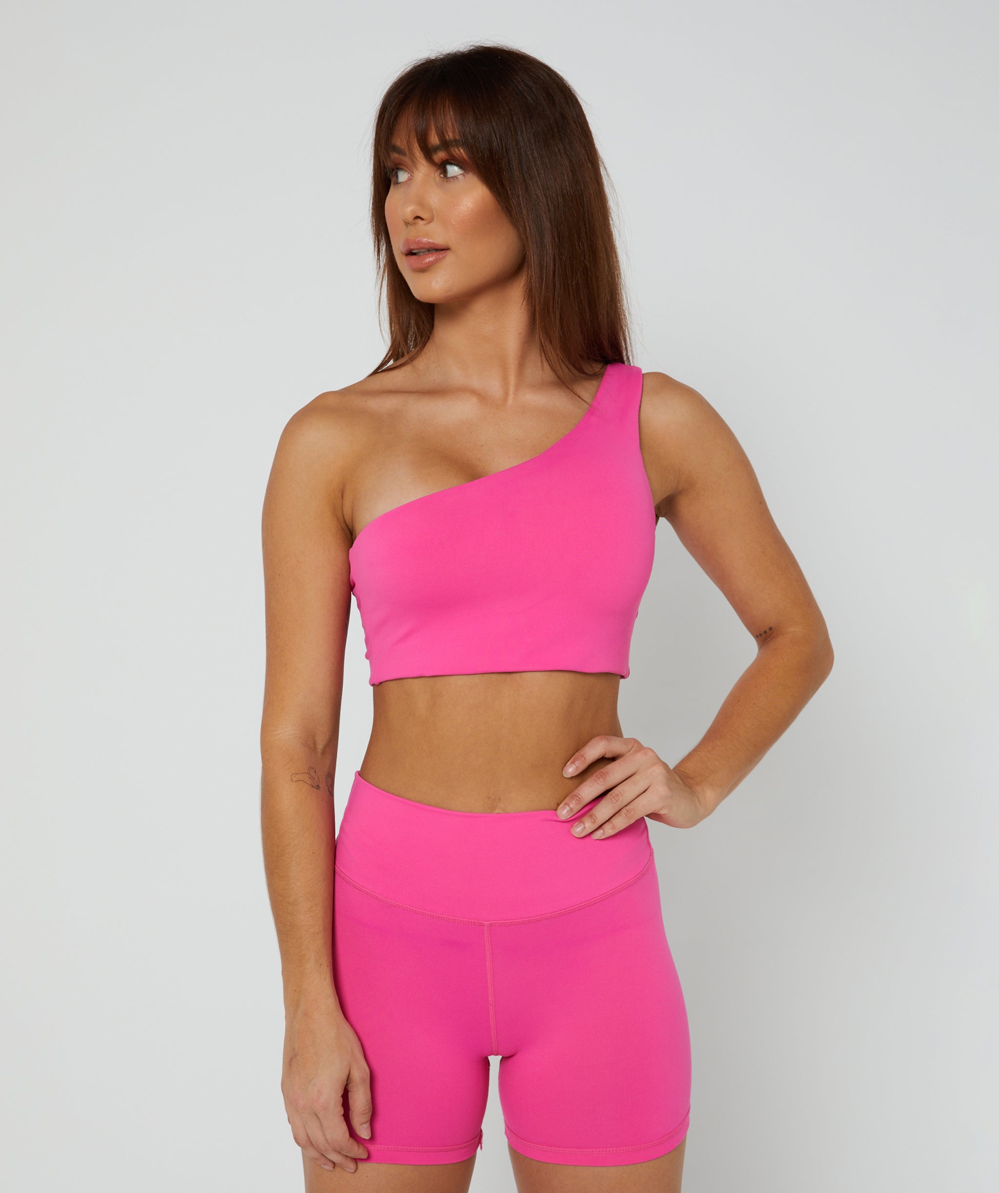 Elite One Strap Sports Bra Bubblegum Pink