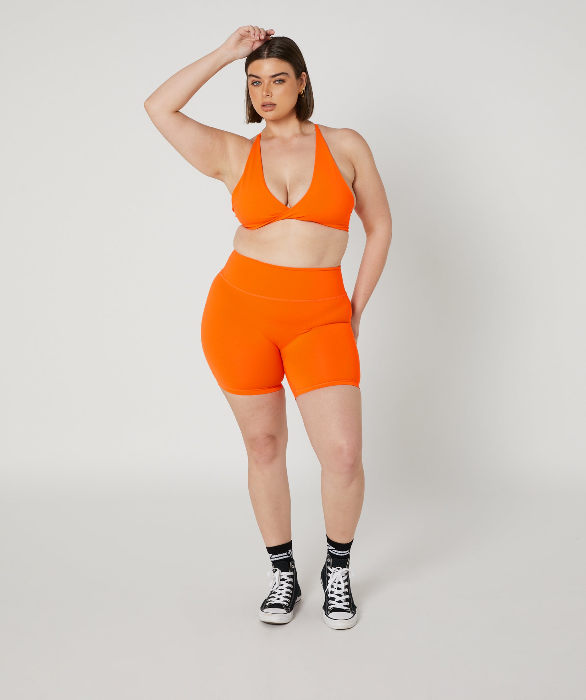 Core Booty Shorts Bright Orange