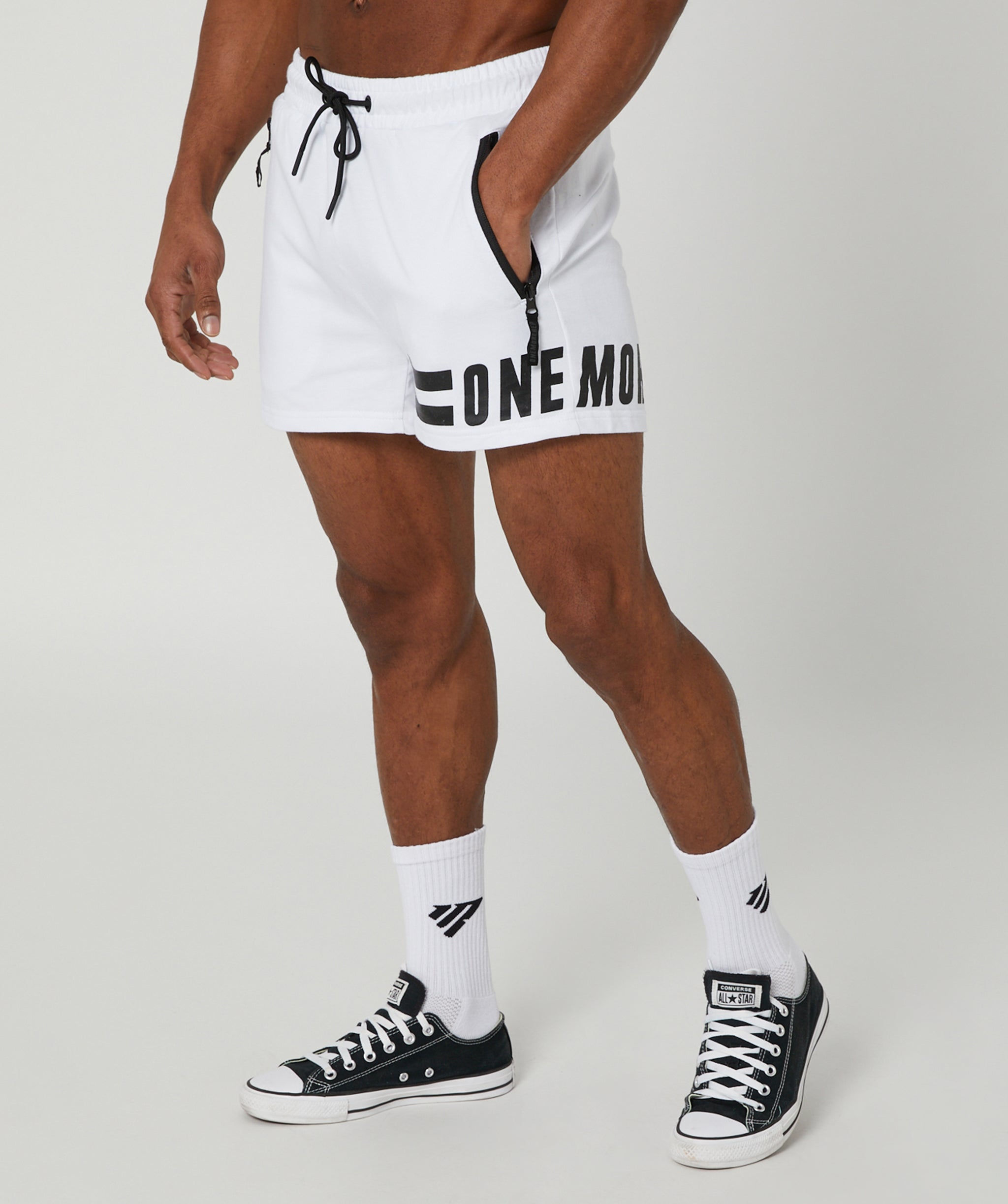 Muscle Shorts White