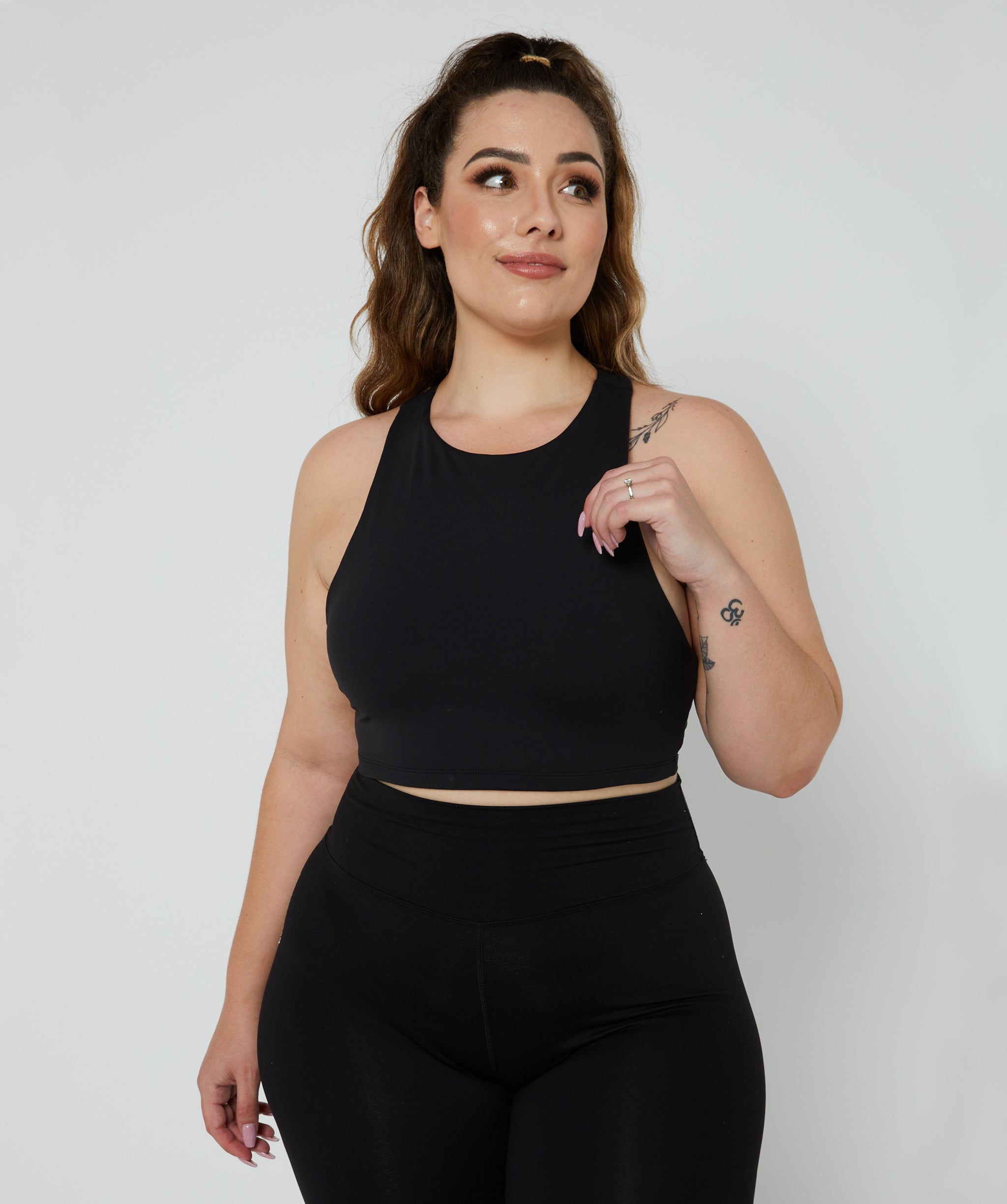 Force T-Back Sports Bra Black