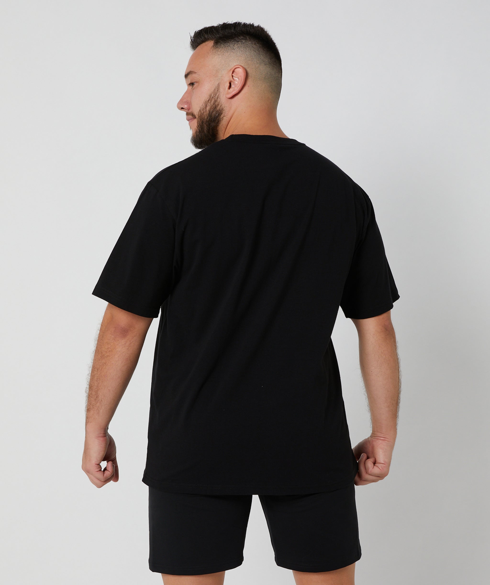 Oversized Pump Tee Black/Electric Blue