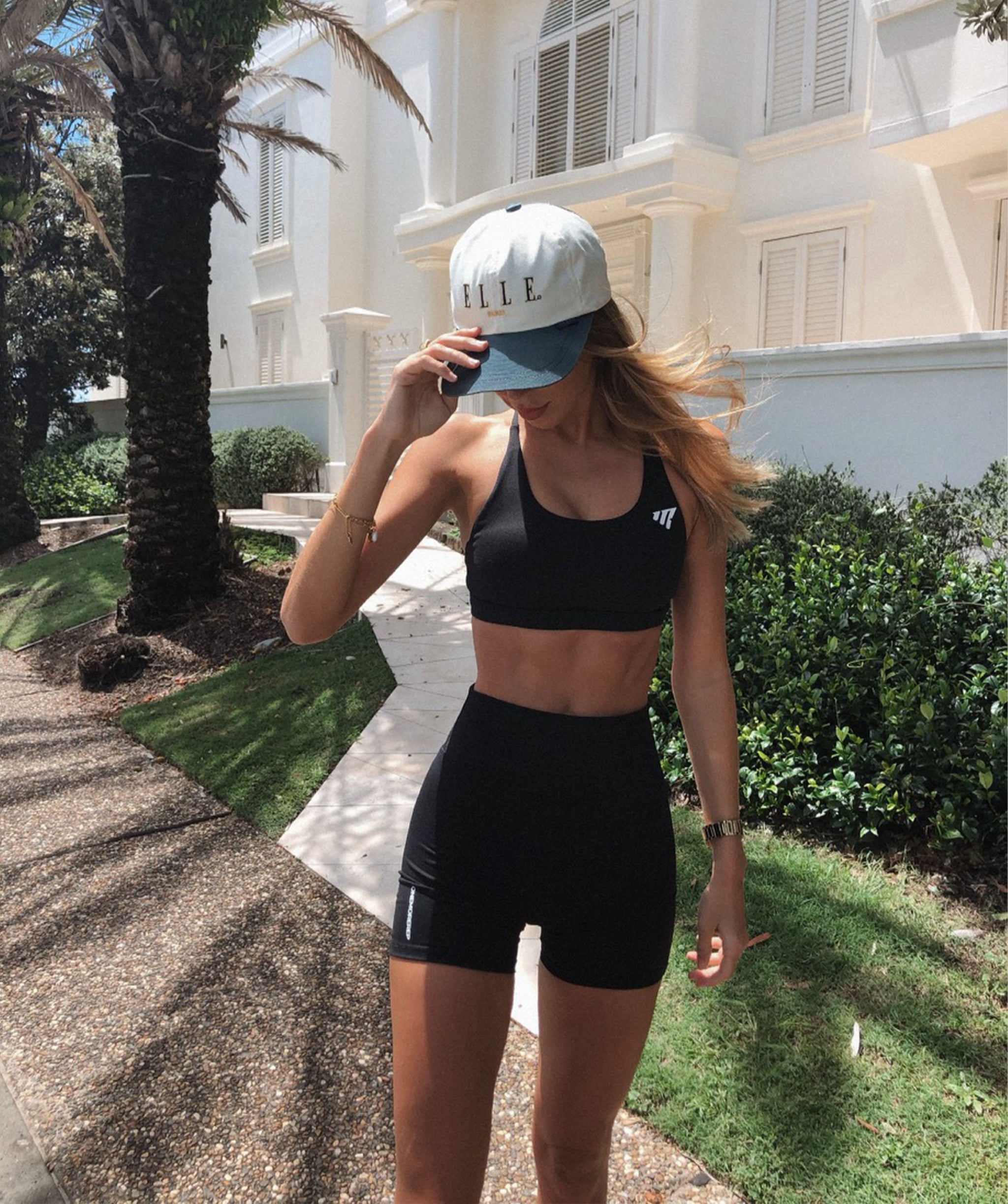 Core Strappy Sports Bra Black