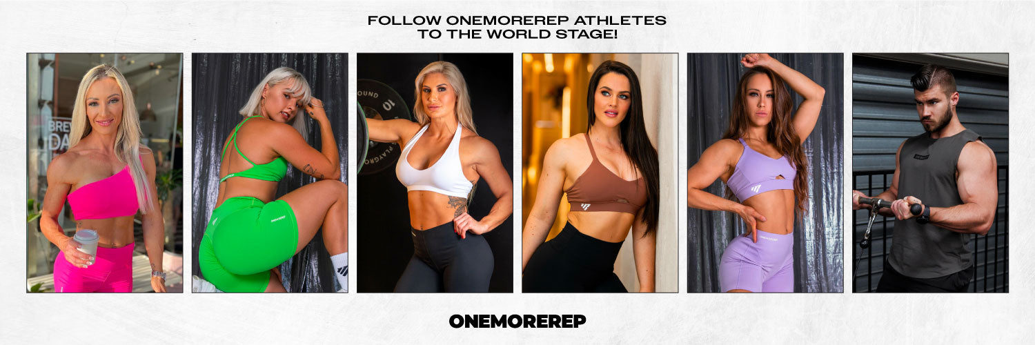 Follow our OneMoreRep Athletes to the WORLD stage!