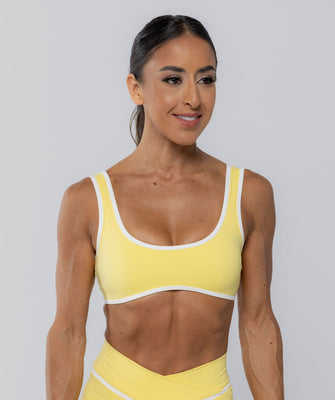 Two Tone Bralette Lemon Sorbet