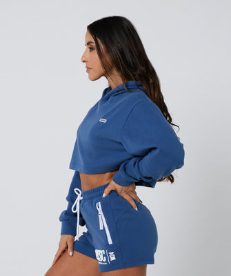 Ambition Crop Hoodie Burleigh Blue product image 2