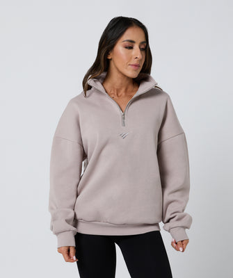 Strength Club Oversize Zip Jumper Stone product image 2