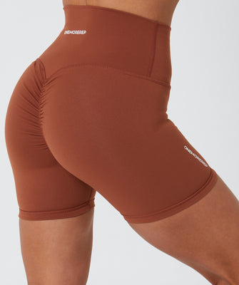 Core Scrunch Shorts Caramel